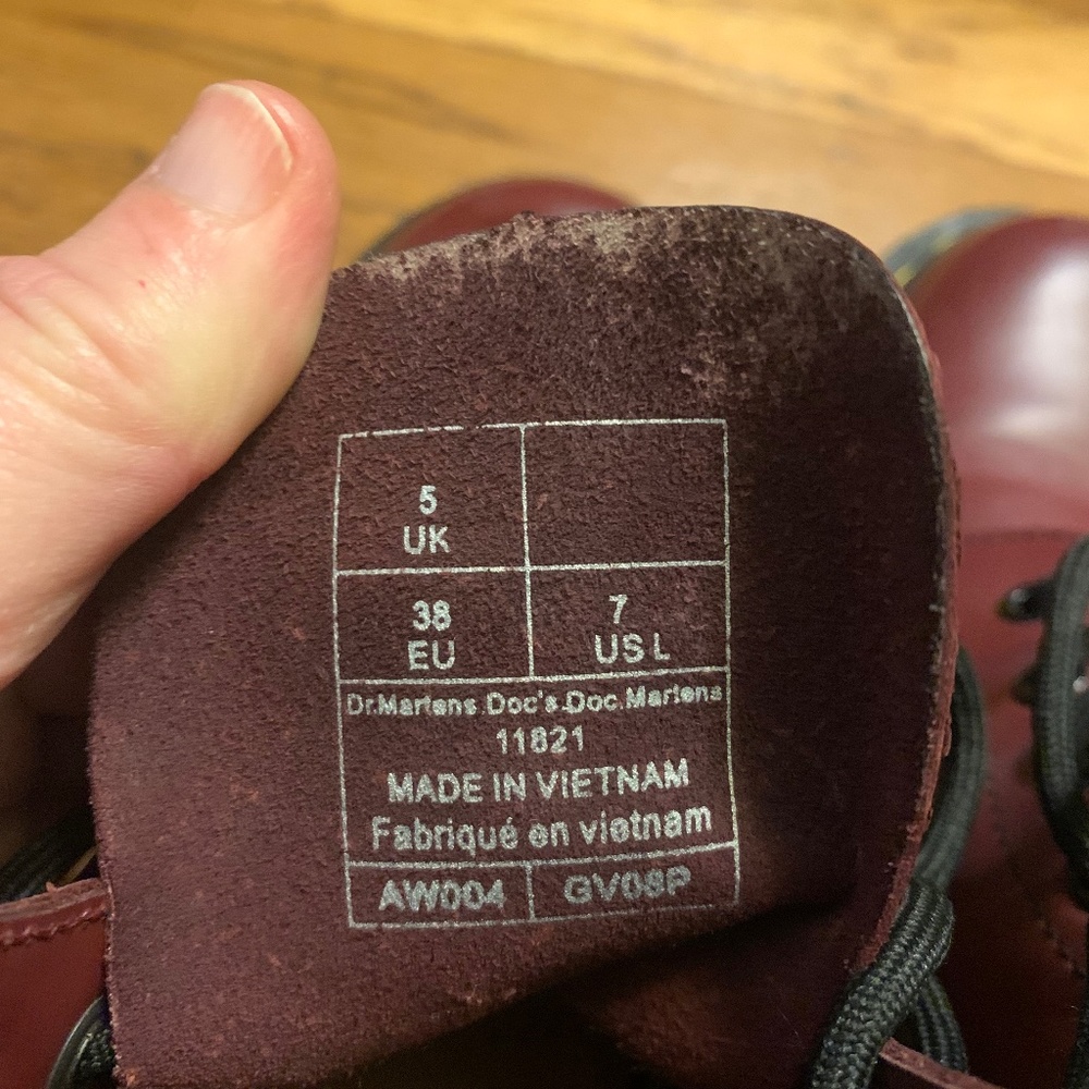 Burgundy Doc Martens
